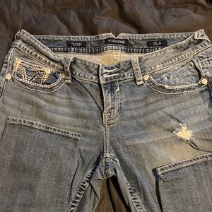 Vigoss Women's Distressed Denim Boyfriend Jeans